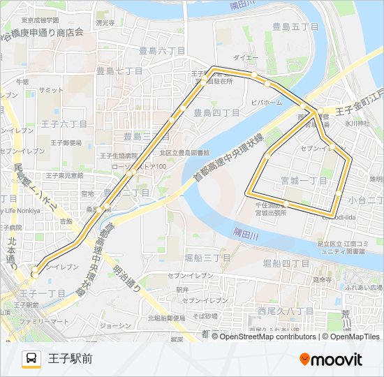 王４０丙 バスの路線図