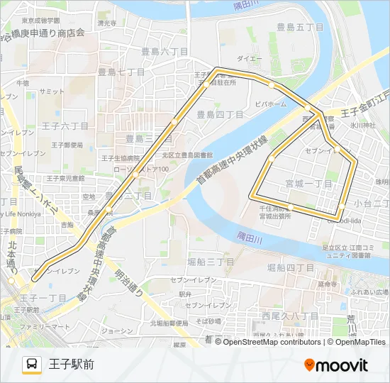 王４０丙 バスの路線図