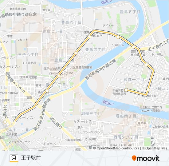 王４０丙 Bus Line Map