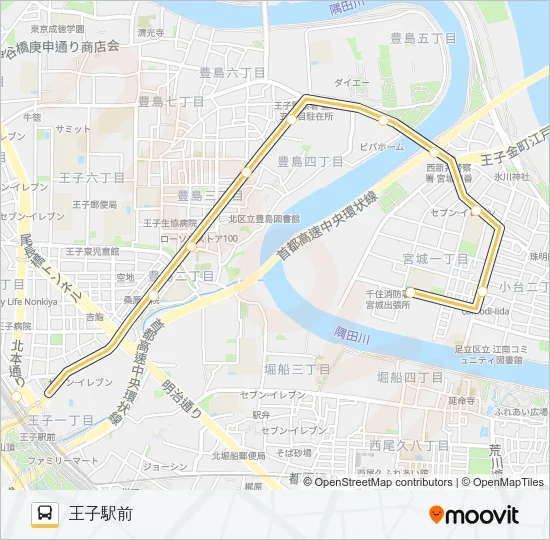 王４０丙 バスの路線図