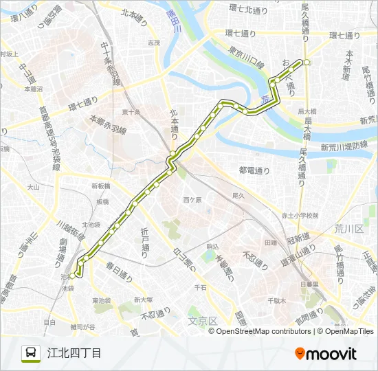 王４０甲 Bus Line Map