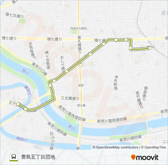 王４０甲 Bus Line Map