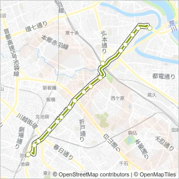 王４０甲 Bus Line Map