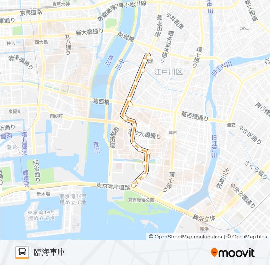 臨海２２ Bus Line Map