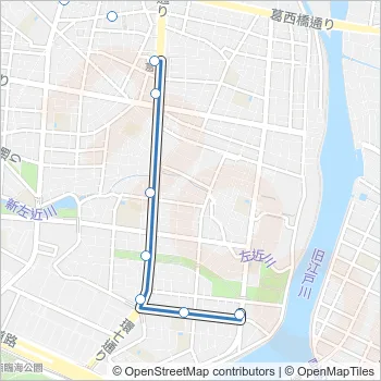 葛西２４ Bus Line Map