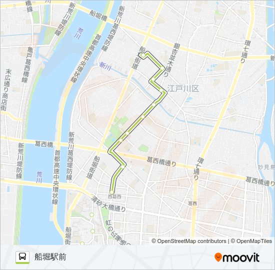 西葛２６ bus Line Map