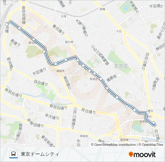 都０２乙 バスの路線図