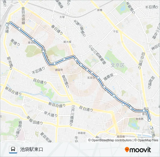 都０２乙 バスの路線図