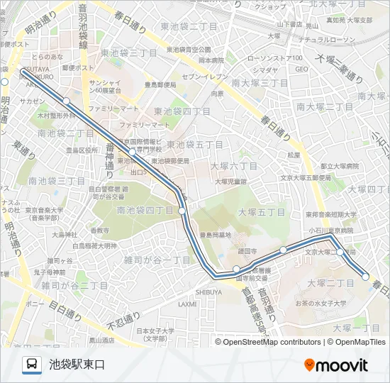 都０２乙 バスの路線図