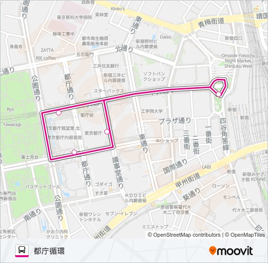 ＣＨ０１ バスの路線図