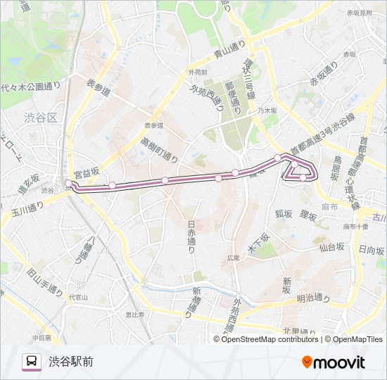 ＲＨ０１ Bus Line Map