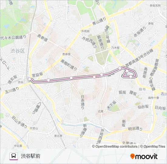ＲＨ０１ バスの路線図