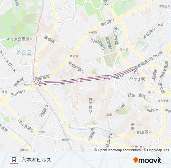ＲＨ０１ Bus Line Map