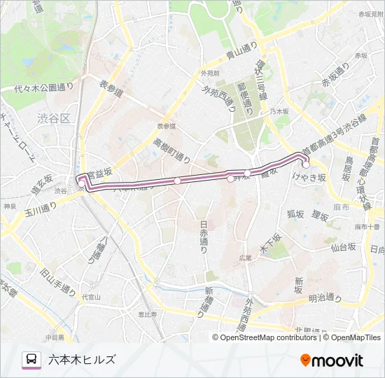 ＲＨ０１ Bus Line Map