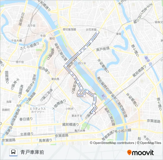 上２３出入 バスの路線図