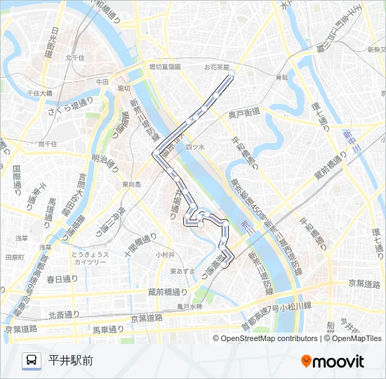 上２３出入 Bus Line Map