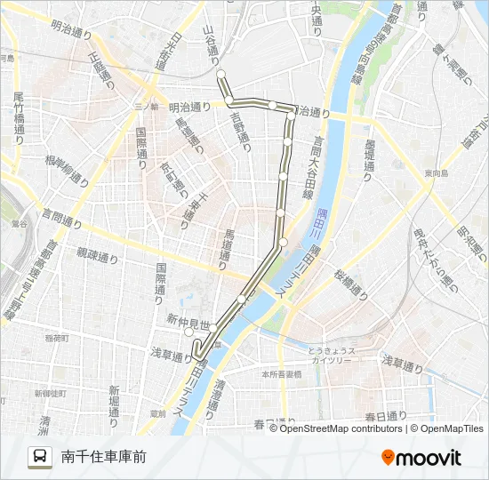 東４２－３ バスの路線図