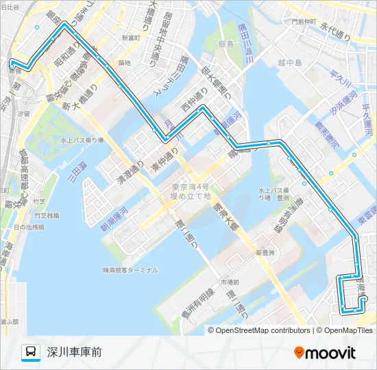 業１０出入 バスの路線図