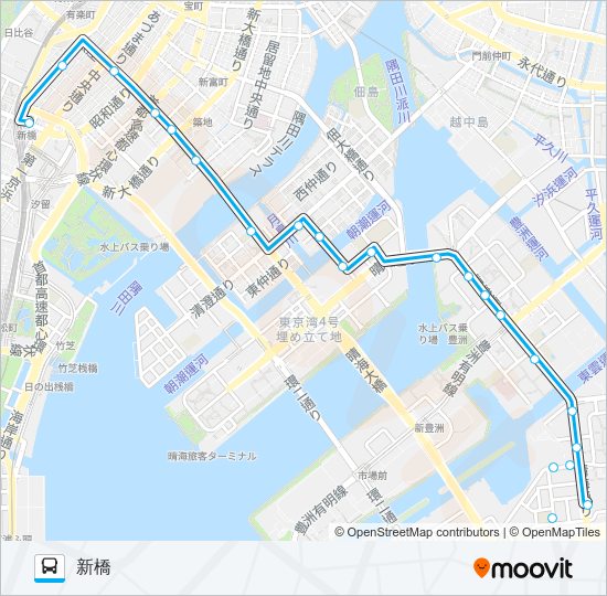 業１０出入 バスの路線図