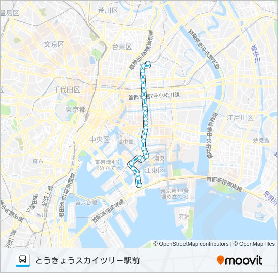 業１０出入 バスの路線図