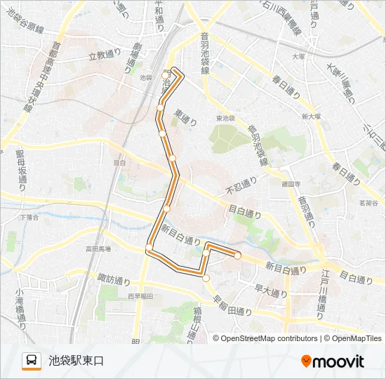 池８６出入 Bus Line Map
