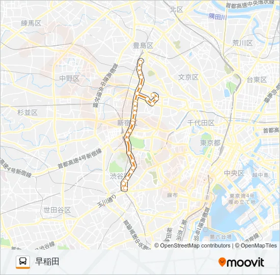 池８６出入 バスの路線図