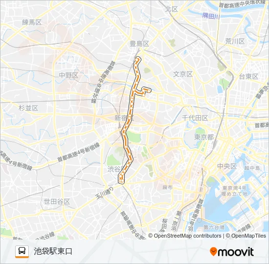 池８６出入 バスの路線図