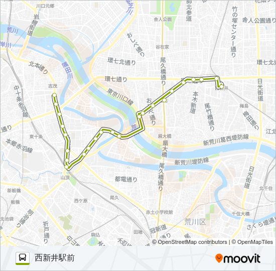 王４０出入 Bus Line Map