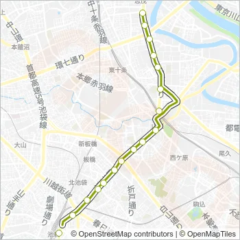 王４０出入 Bus Line Map