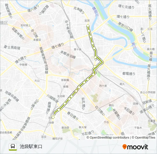 王４０出入 Bus Line Map