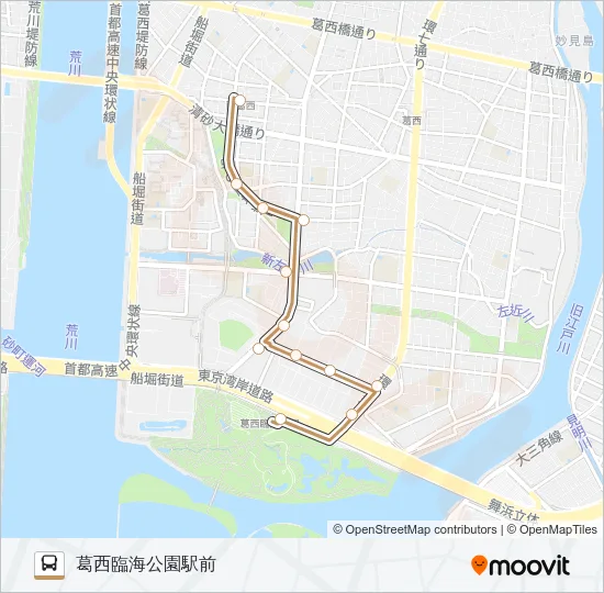 西葛２０乙 バスの路線図