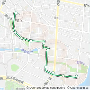 西葛２０甲 Bus Line Map