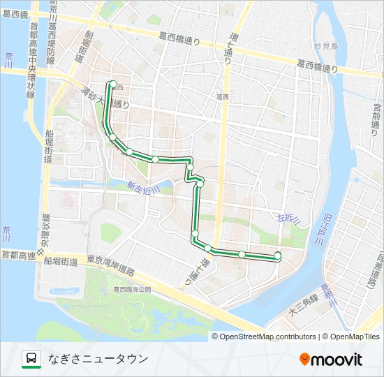 西葛２０甲 bus Line Map