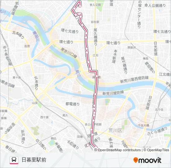 里４８－２ バスの路線図