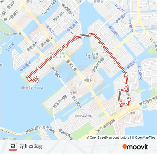 錦１３出入 Bus Line Map