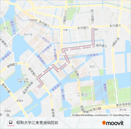 陽１２－１ バスの路線図