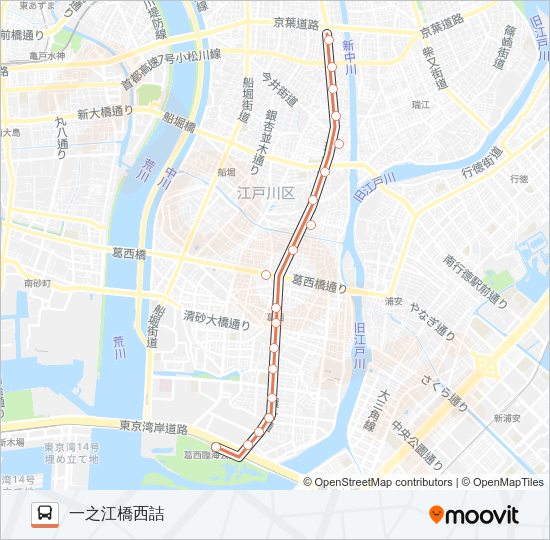 臨海２８－１ Bus Line Map