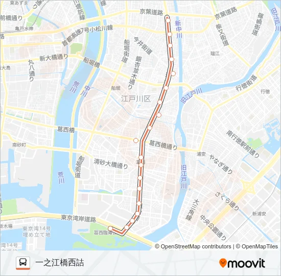 臨海２８－１ バスの路線図