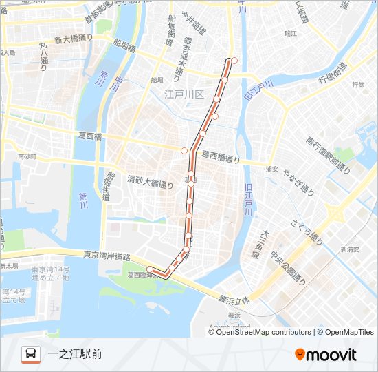 臨海２８－１ Bus Line Map