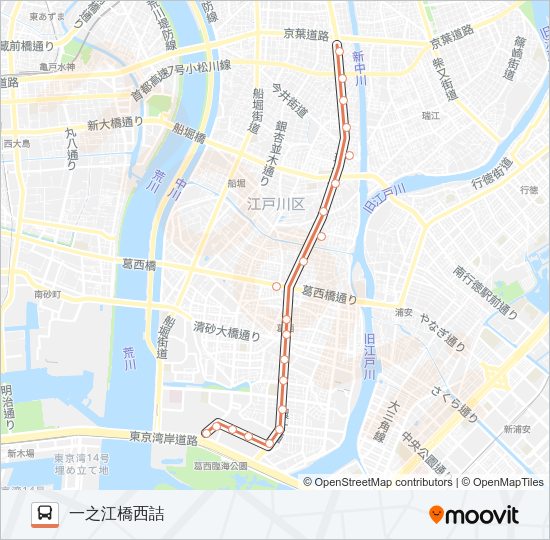 臨海２８－１ Bus Line Map