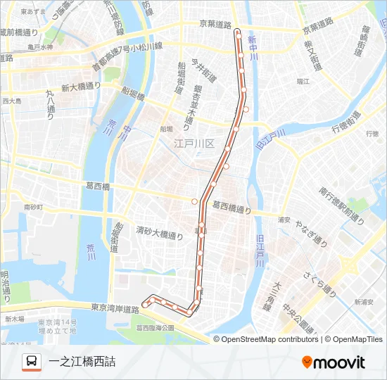 臨海２８－１ Bus Line Map