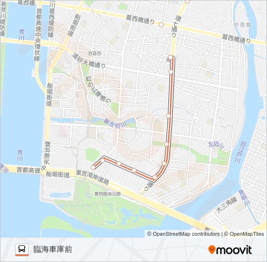 臨海２８－１ Bus Line Map