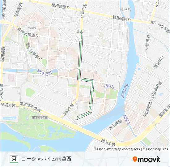 臨海２８－２ バスの路線図
