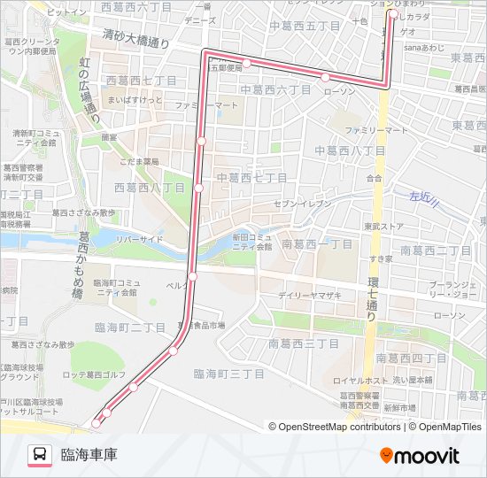 臨海２８－３ バスの路線図