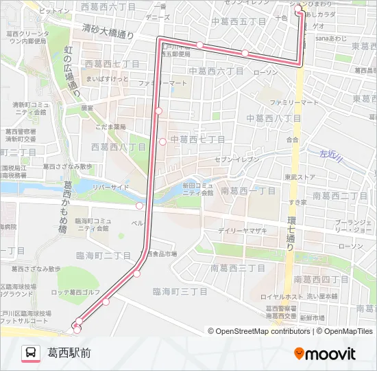 臨海２８－３ Bus Line Map