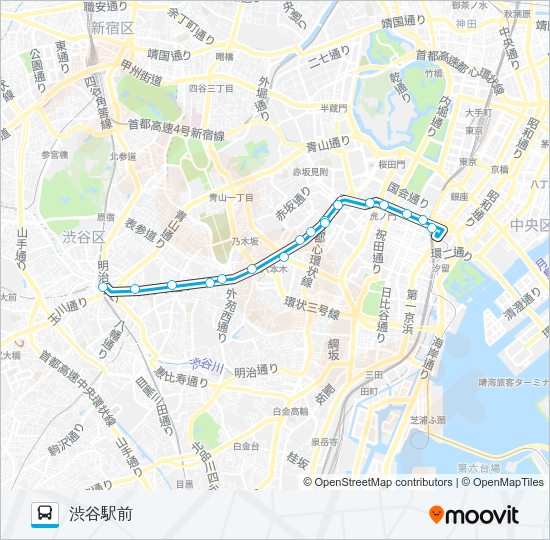 都０１（Ｔ０１） Bus Line Map