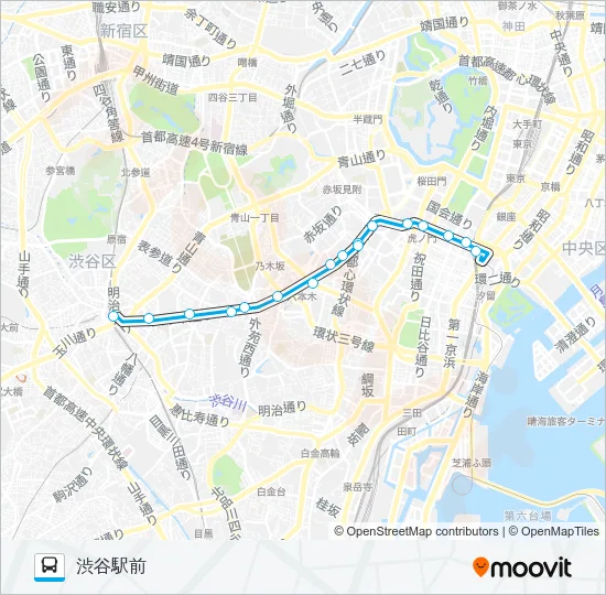 都０１（Ｔ０１） Bus Line Map