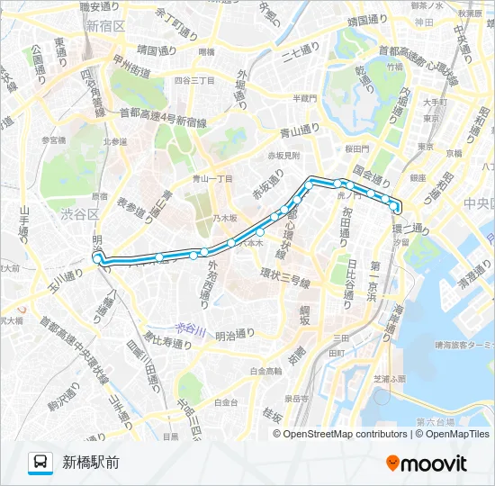 都０１（Ｔ０１） バスの路線図