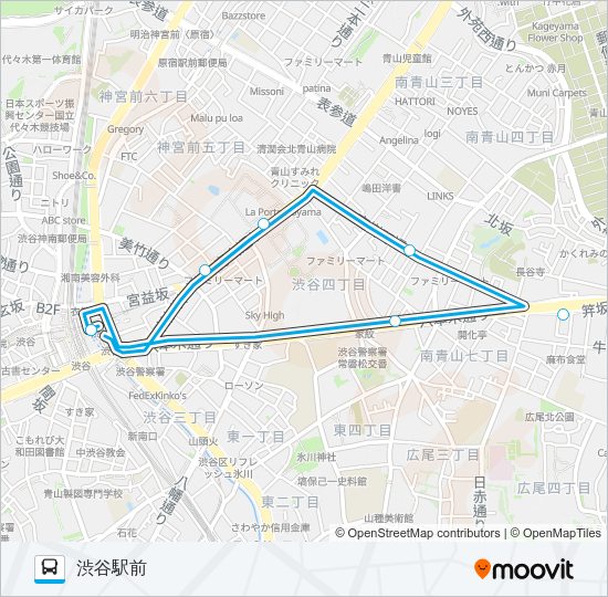 都０１（Ｔ０１） Bus Line Map