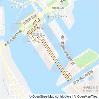 波０１（ＮＭ０１） Bus Line Map